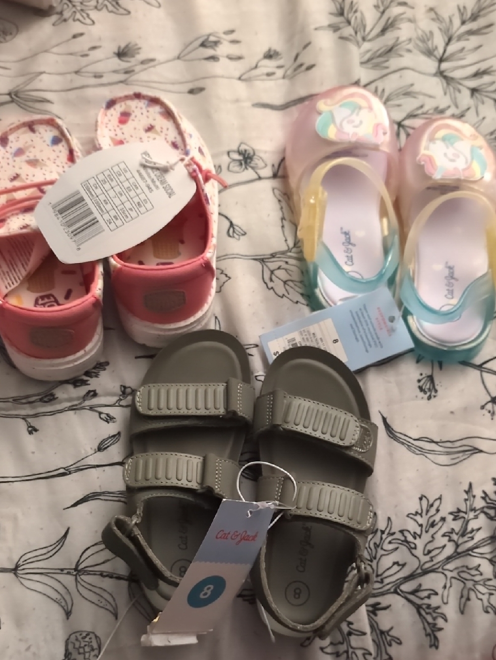 3 Pairs of Toddler Shoes Sz 8